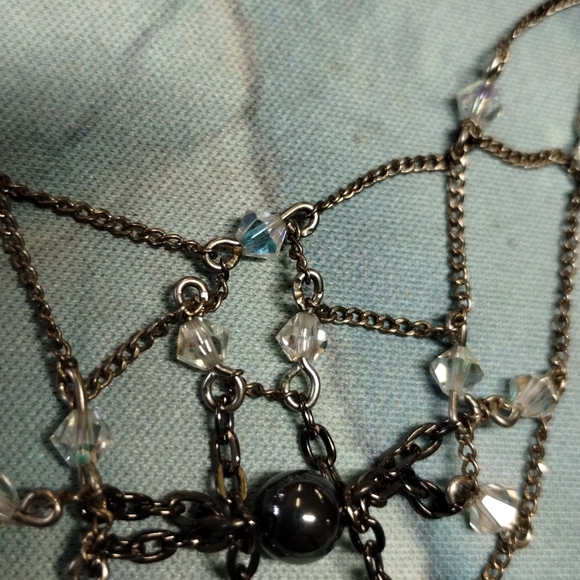 925 Vintage Spider Web Necklace - Picture 7 of 7